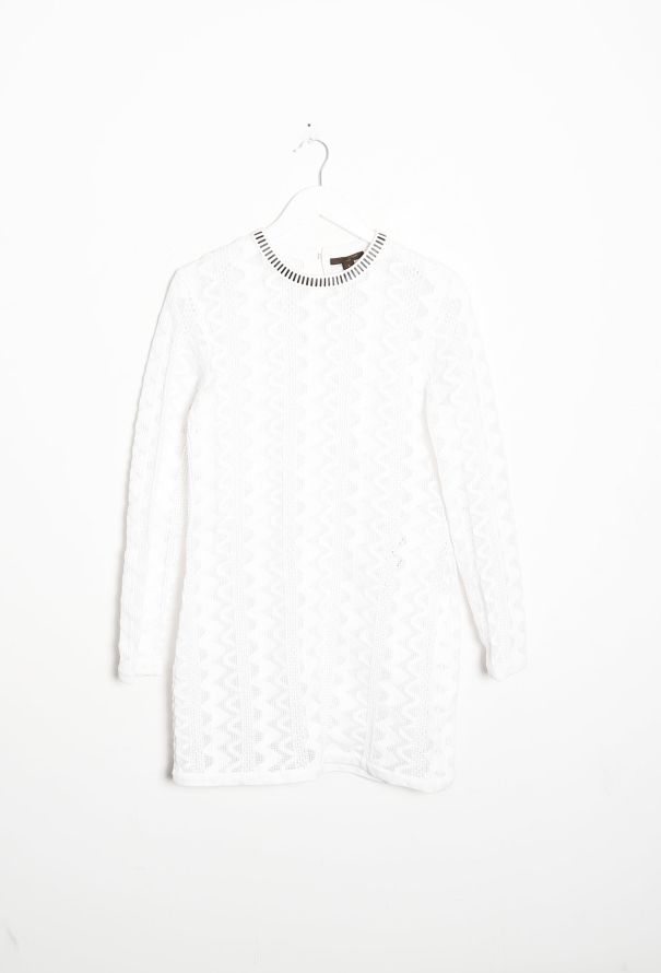 Louis Vuitton S/S 2015 Zig Zag Embroidered Dress - 9