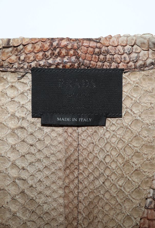 Prada S/S 2004 Python Trench Coat - 5
