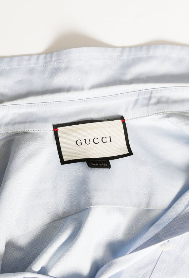 Gucci 2021 Oxford Slit Shirt - 4
