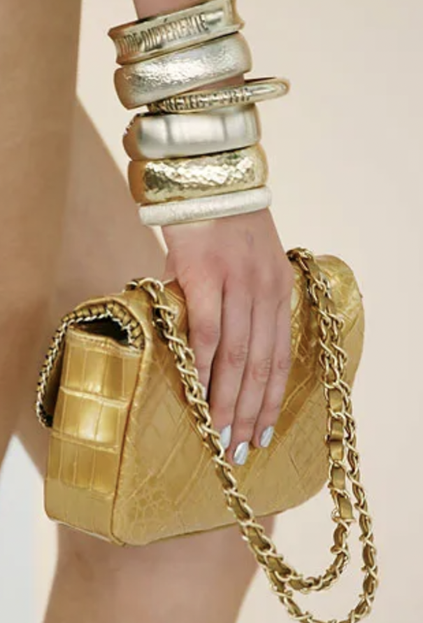 Chanel Iconic S/S 2007 Engraved Bangle - 2