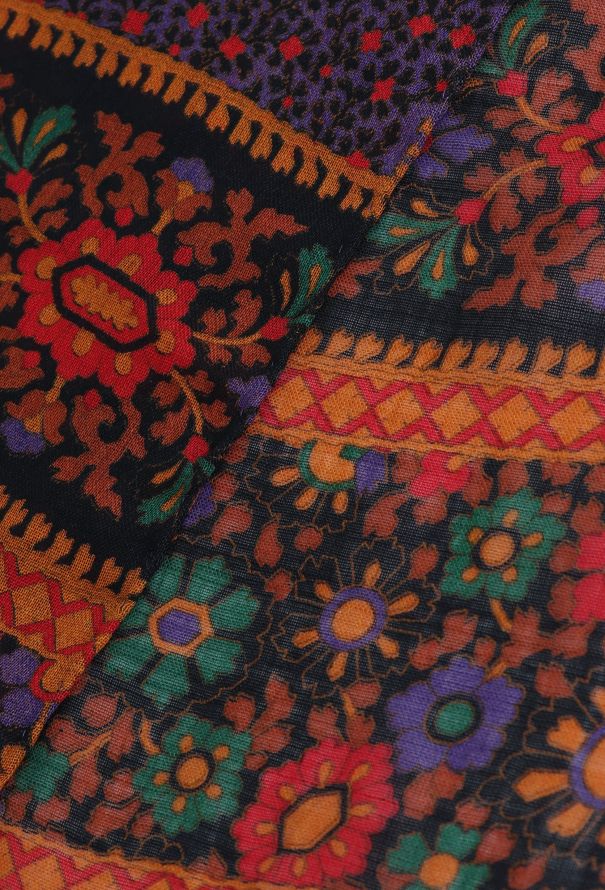 Saint Laurent Vintage Floral Paisley Scarf - 5