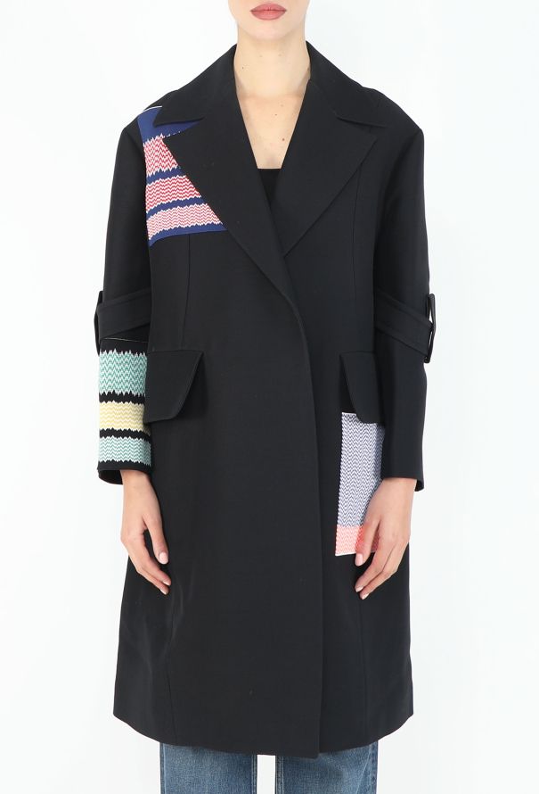 Céline Resort 2015 Chevron Patchwork Coat - 3