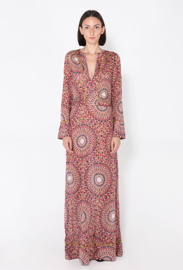 Valentino Printed Cotton Kaftan Dress - 2