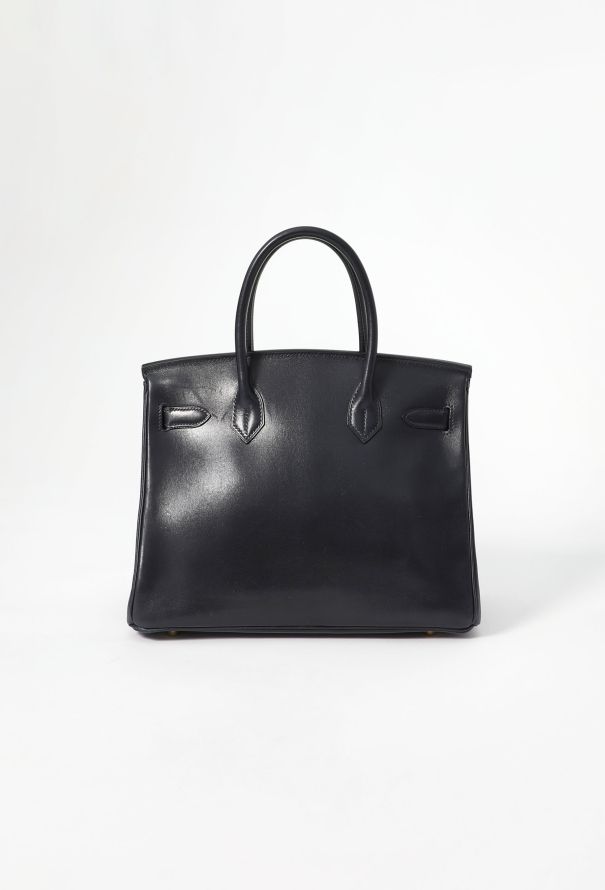 Hermès Elegant '90s Bleu Nuit Box Birkin 30 - 4