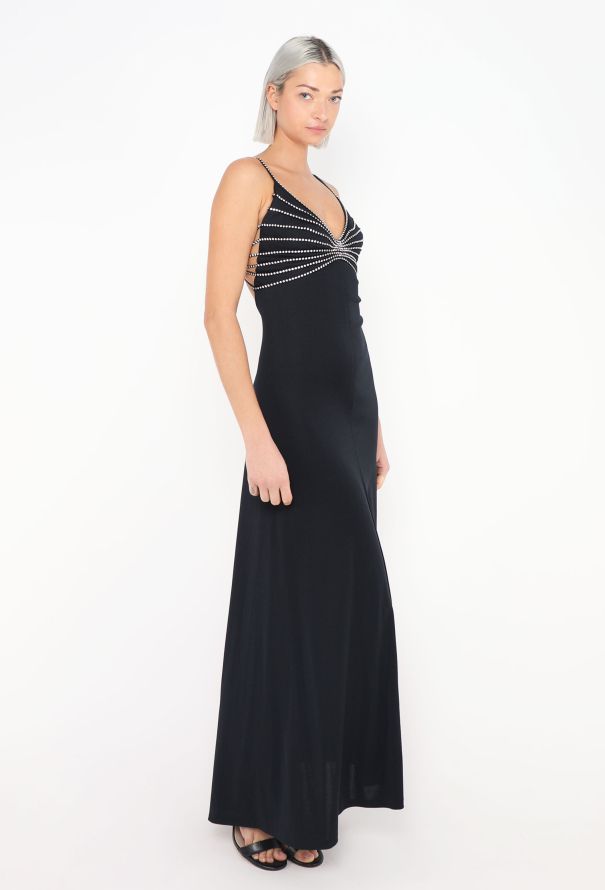 Azzaro COLLECTOR 1975 Strass Open-Back Gown - 4