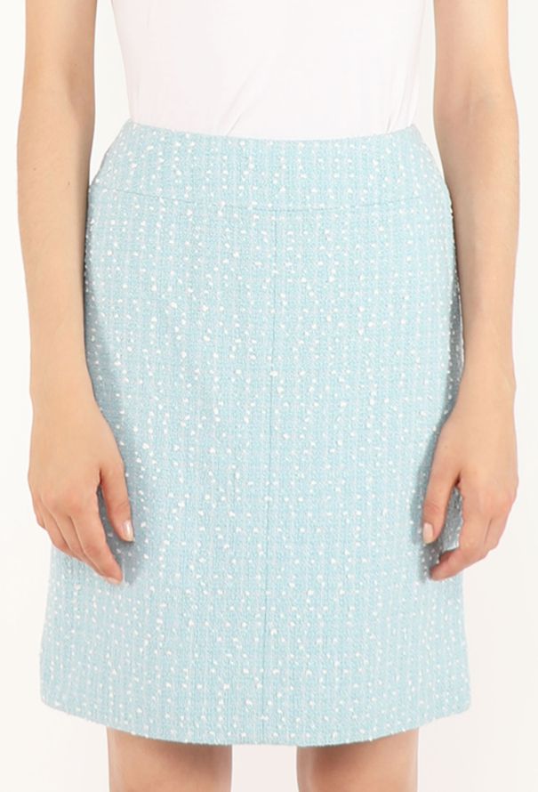 Chanel Pastel Bouclé Tweed Skirt, 1997 - 2