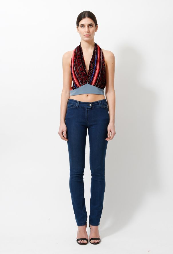 Rodarte S/S 2016 Velvet Paisley Top - 4