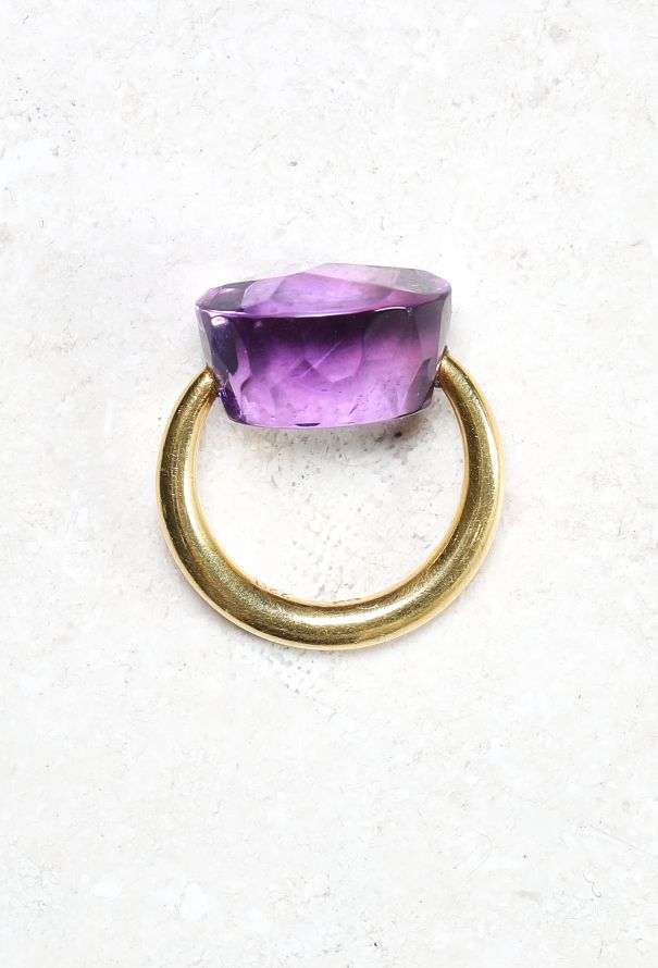 Vintage & Antique 22k Yellow Gold & Amethyst Ring - 3