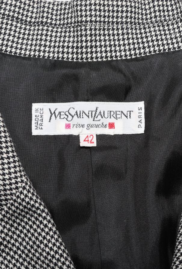 Saint Laurent 1990 Tailored Herringbone Blazer - 6