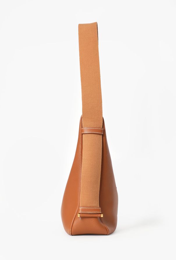 Hermès Vintage Gold Togo Tsako Bag - 5