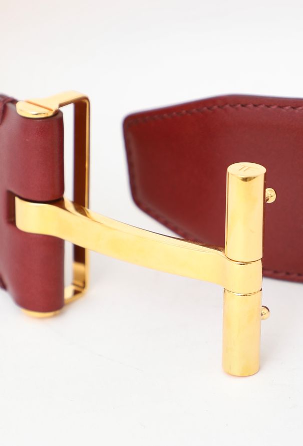 Tom Ford T-Buckle Leather Belt - 5