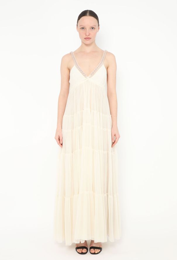 Jean Paul Gaultier Ruched Chainlink Mesh Gown - 3