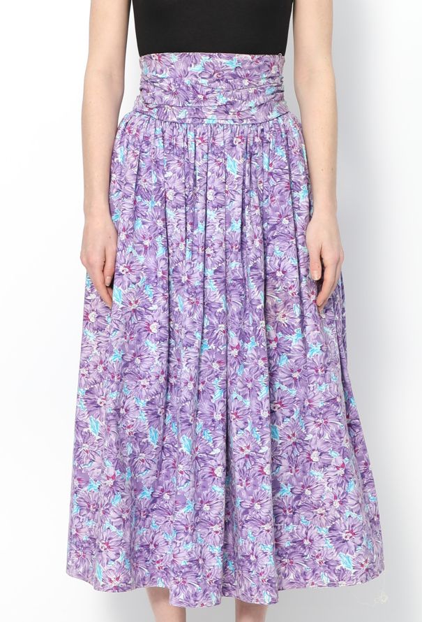 Jean-Louis Scherrer '90s Floral Skirt - 3
