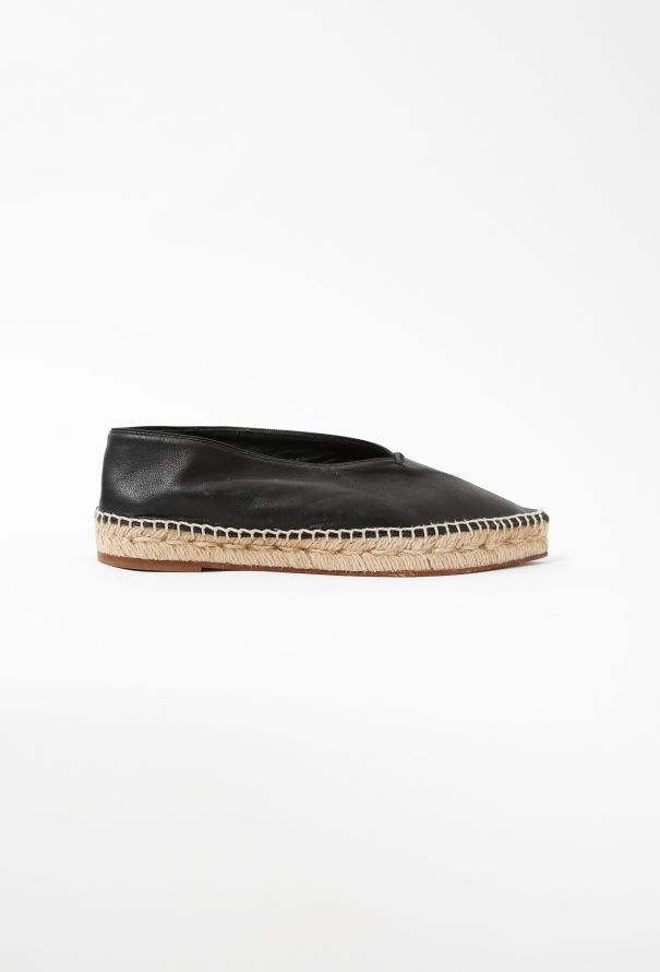 Céline Babouche Leather Espadrille - 1