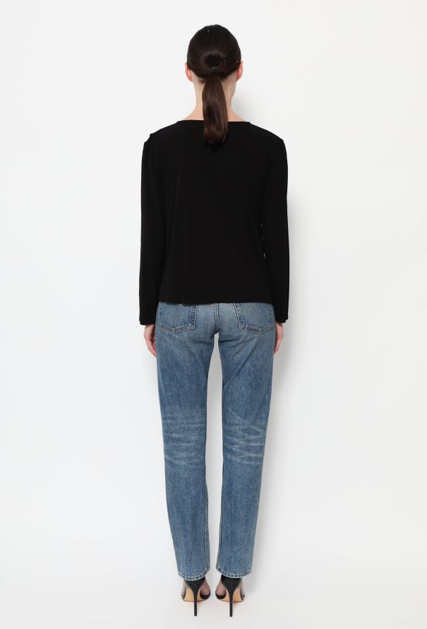 Chanel Draped Crêpe 'CC' Top - 3