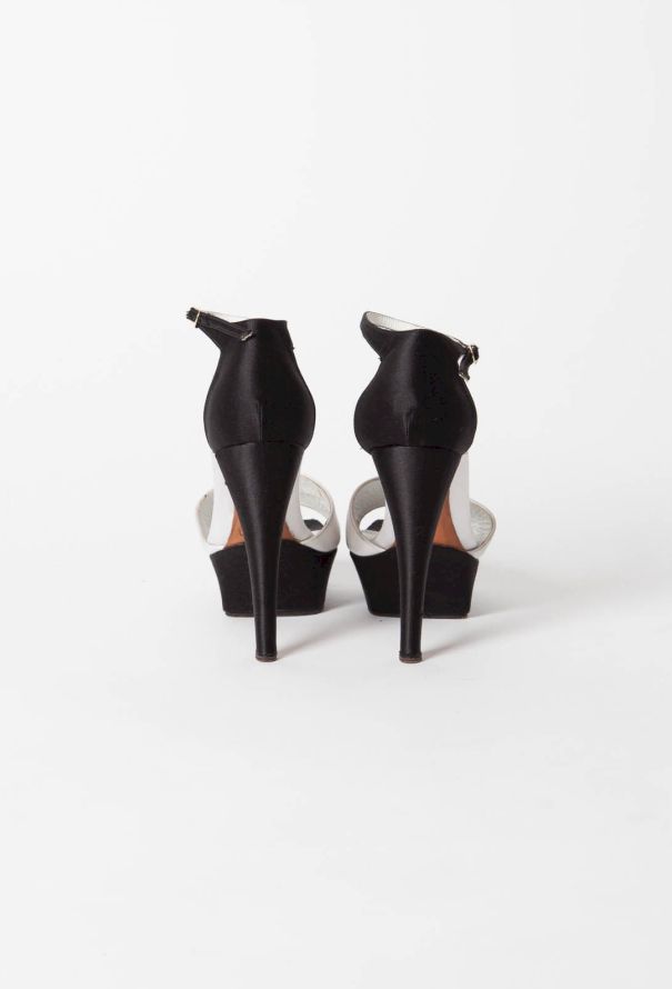 Chanel Haute Couture Two Tone Platform Sandals - 4