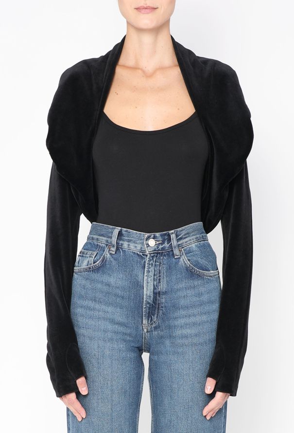 Matsuda '90s Velvet Glovelette Bolero - 1