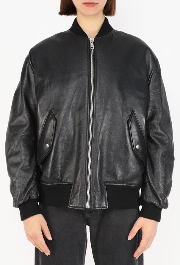 Prada Lambskin Bomber Jacket, 2021 - 5