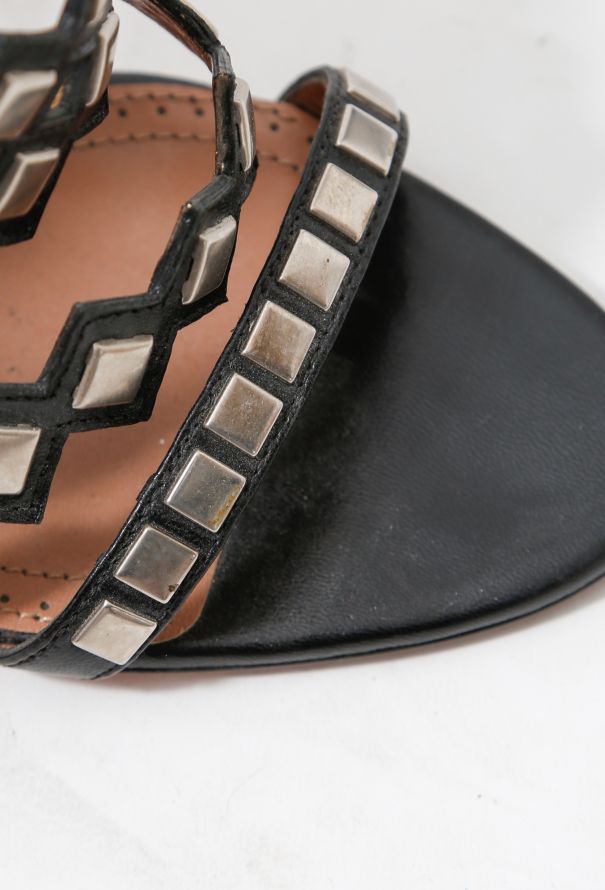 Alaïa Studded Sandal Heels - 8