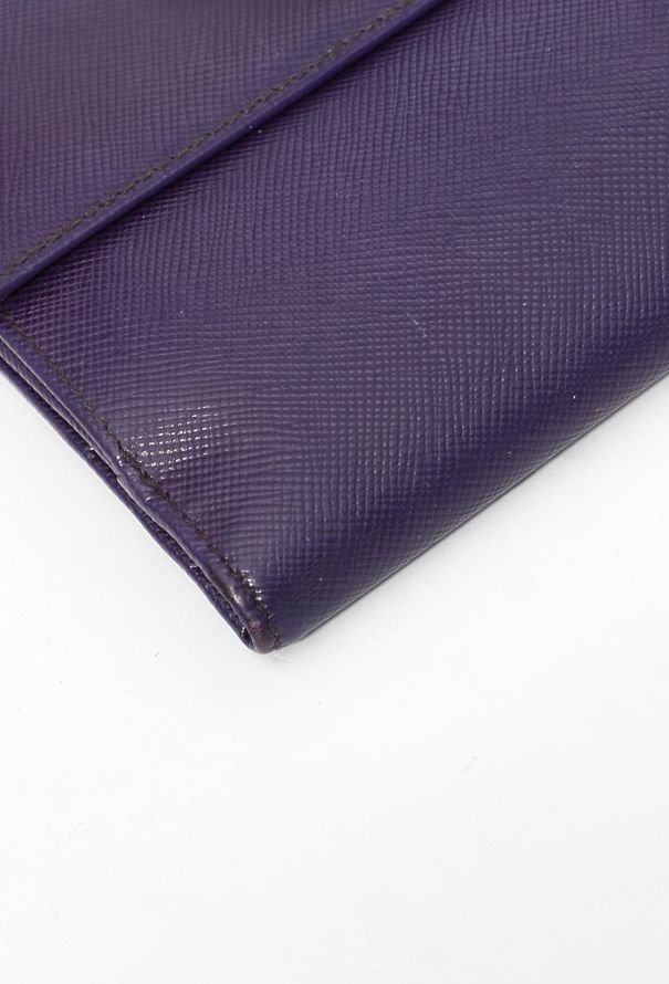 Prada Uva Saffiano Flap Wallet - 10