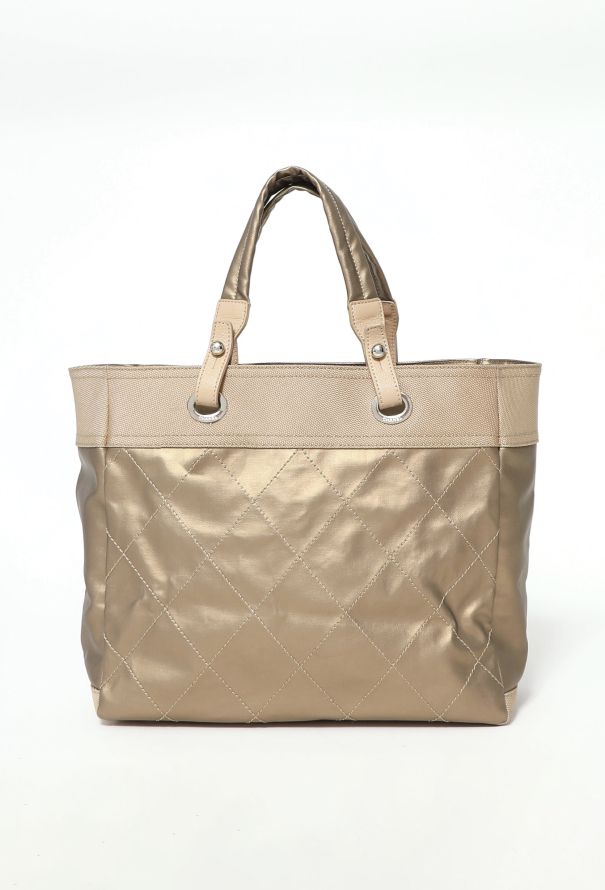 Chanel Rose Gold Paris-Biarritz Tote Bag - 3