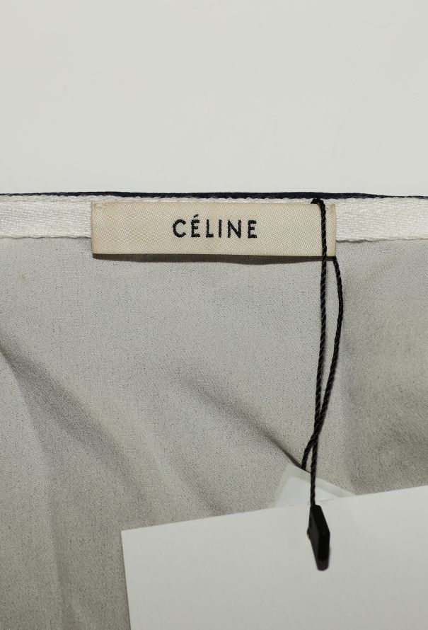 Céline Charmeuse Silk Wrap Blouse - 5