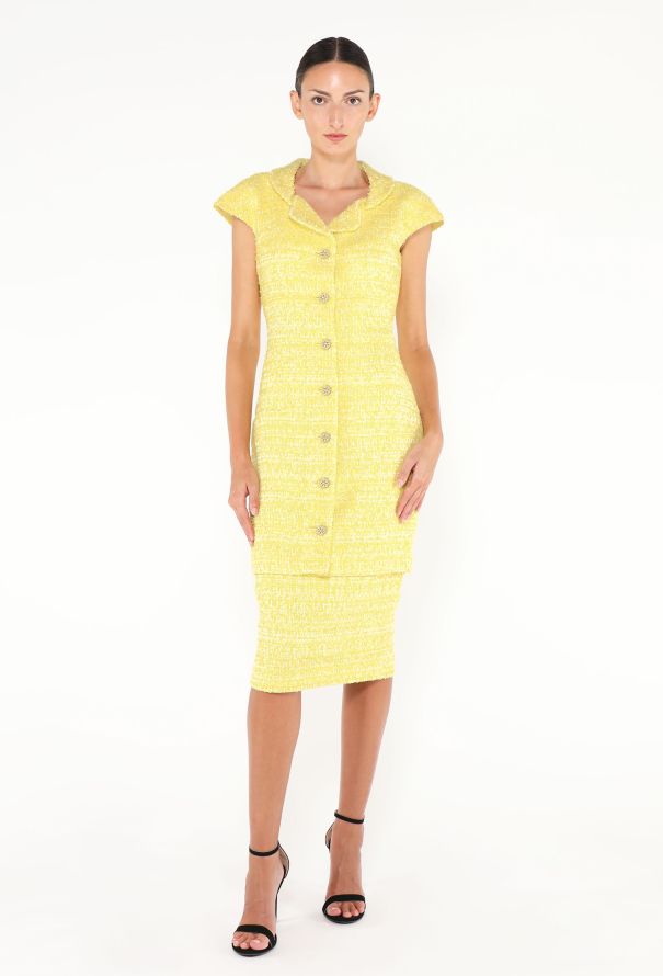 Chanel Resort 2012 Frayed Tweed Dress - 1