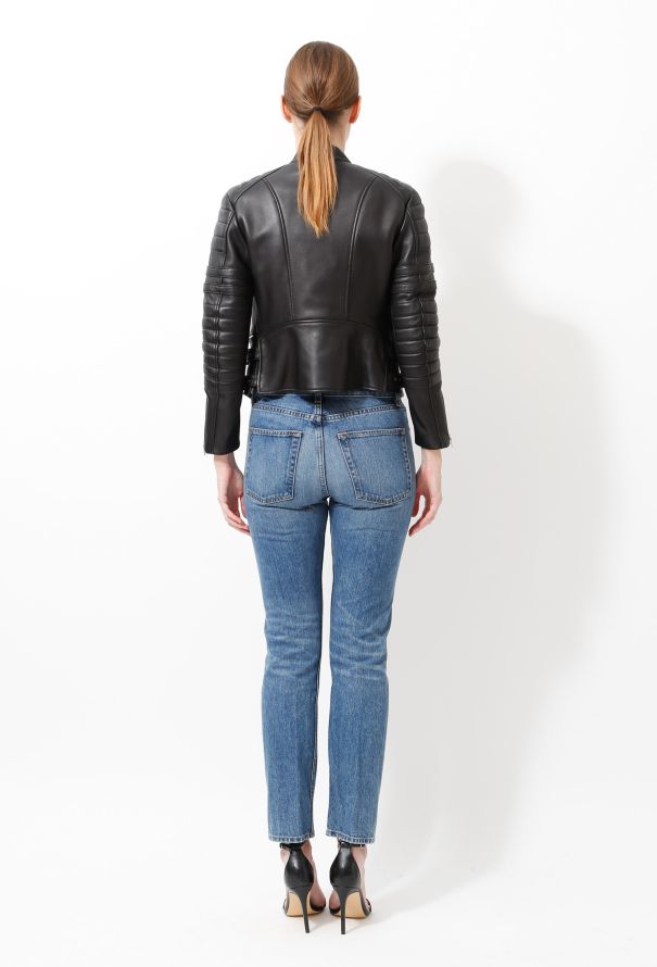 Céline Classic Leather Biker Jacket - 4