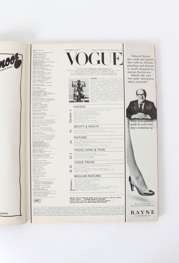 VOGUE UK 1977 September Double Issue Set - 5