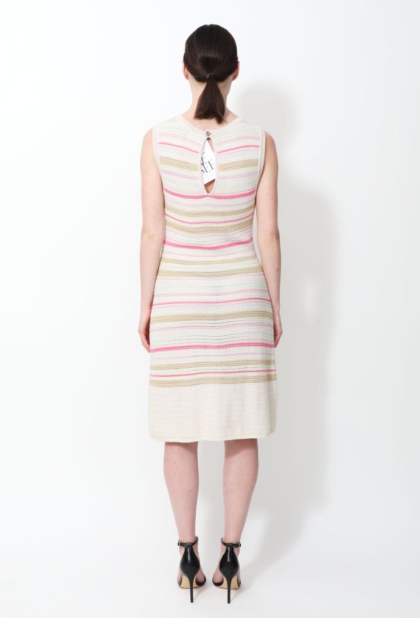 Chanel 2011 Sleeveless Crochet Knit Dress - 3