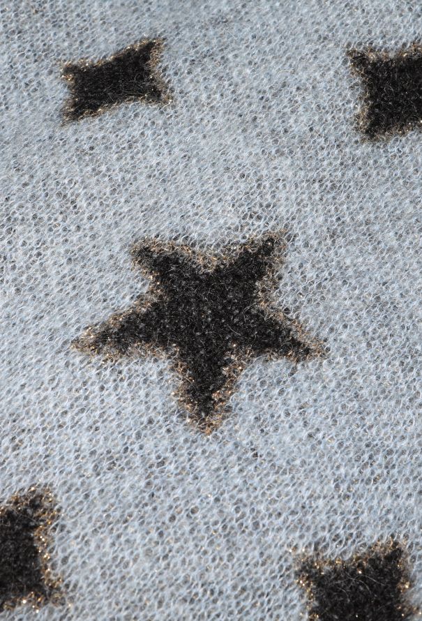 Saint Laurent Blue Mohair Star Cardigan - F/W 2013 - 7