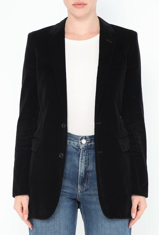 Saint Laurent S/S 2015 Tailored Velvet Blazer - 4