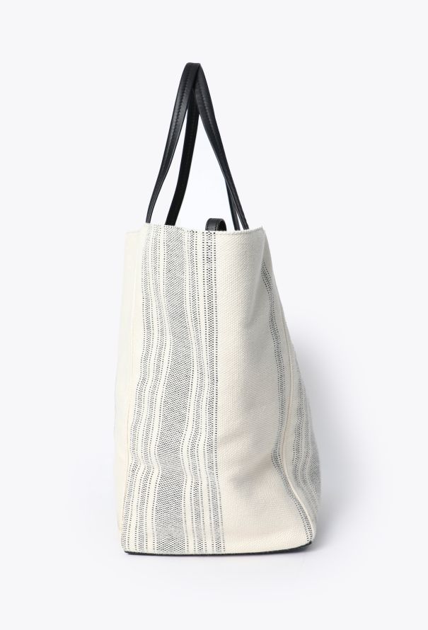 Céline Striped Canvas Phantom Tote - 4