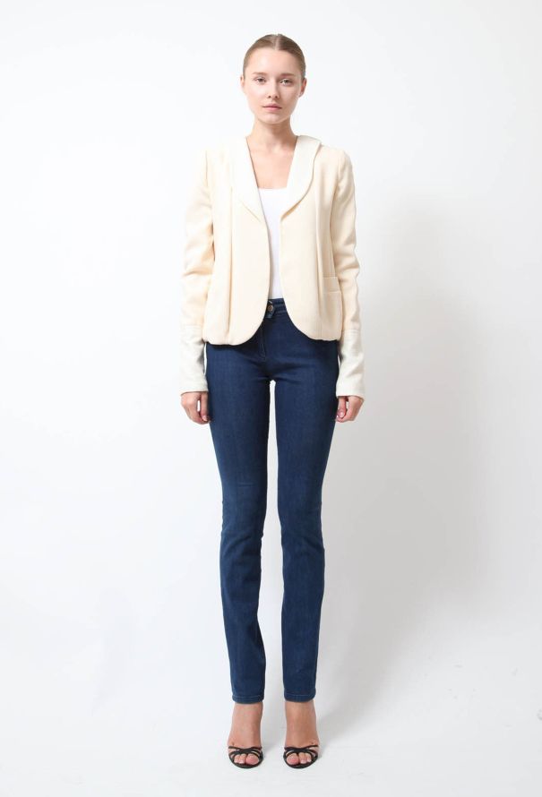 Rodarte Cream Smoking Blazer - 1