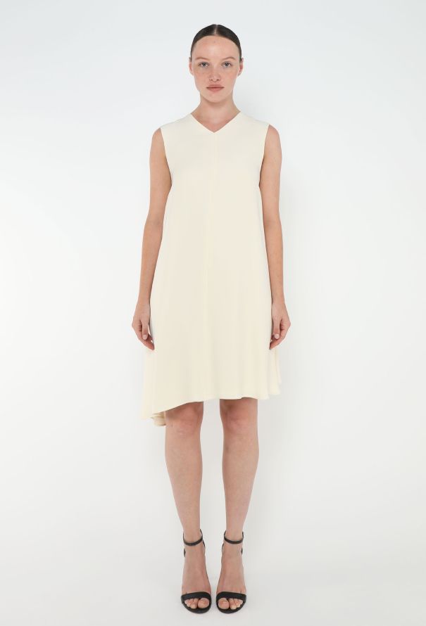 Céline Asymmetrical Silk Wrap Dress - 1