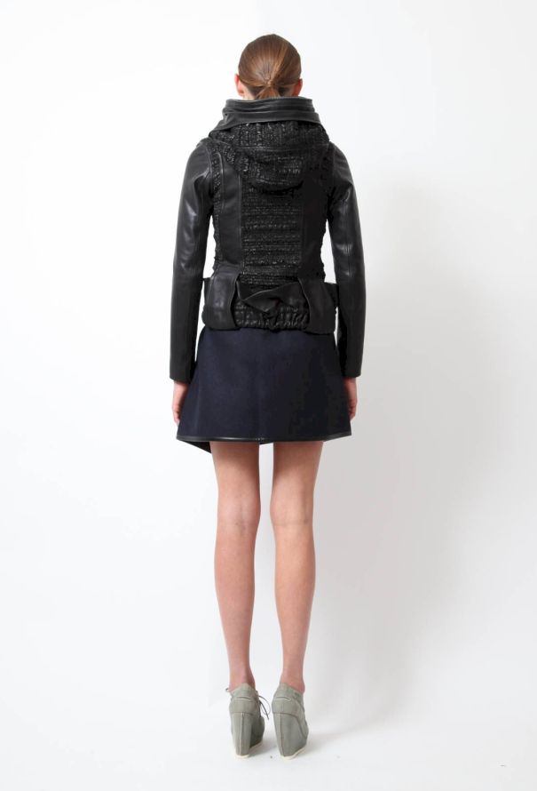 Balenciaga S/S 2010 Panelled Leather Hoodie - 7