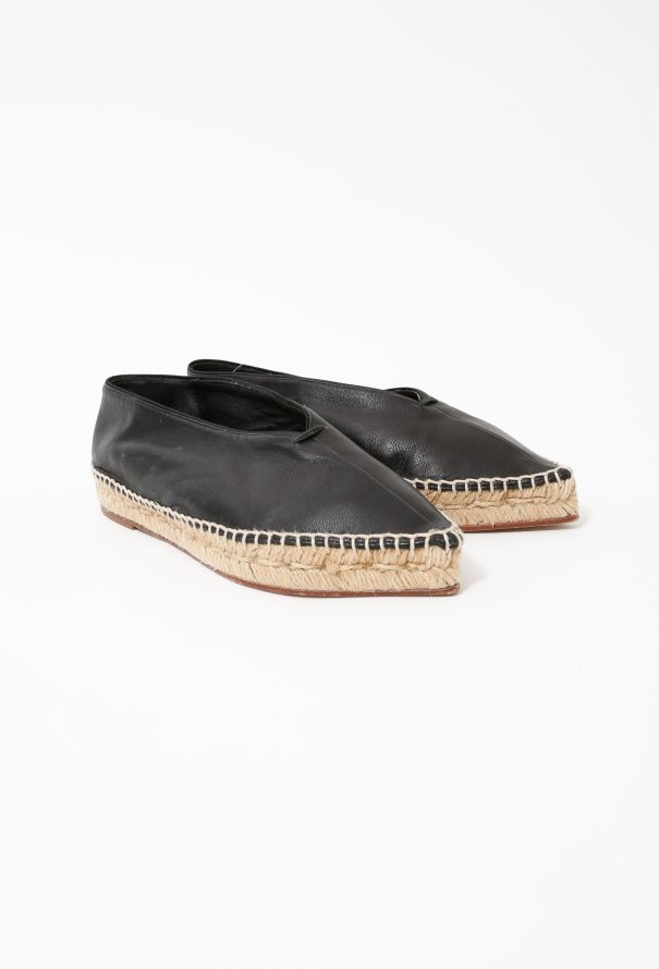 Céline Babouche Leather Espadrille - 4