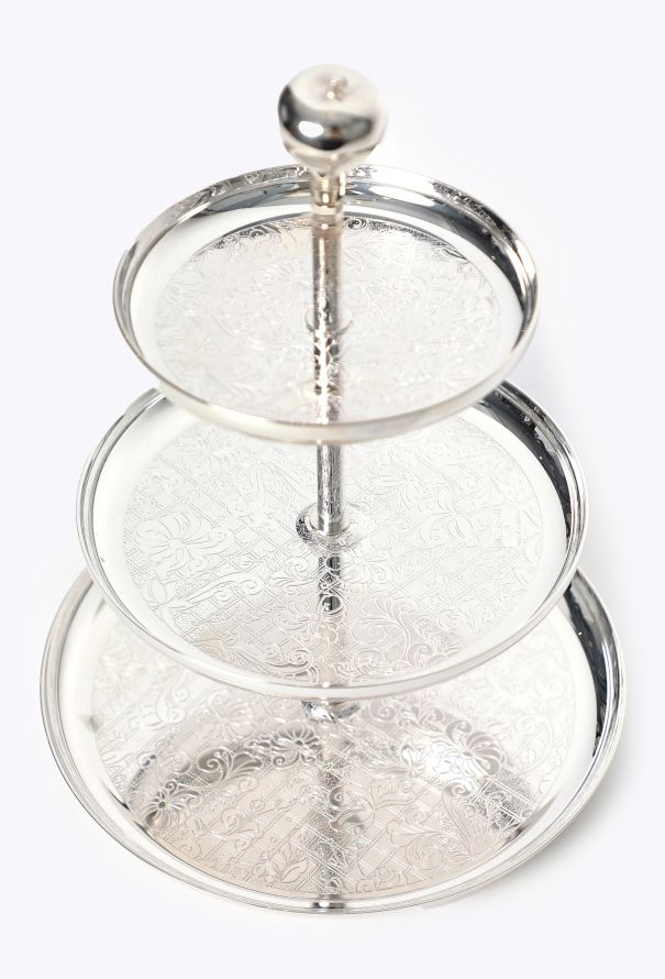 Vintage Objects & Decor Christofle Silver 'Jardin d'Eden' Dessert Tray - 3