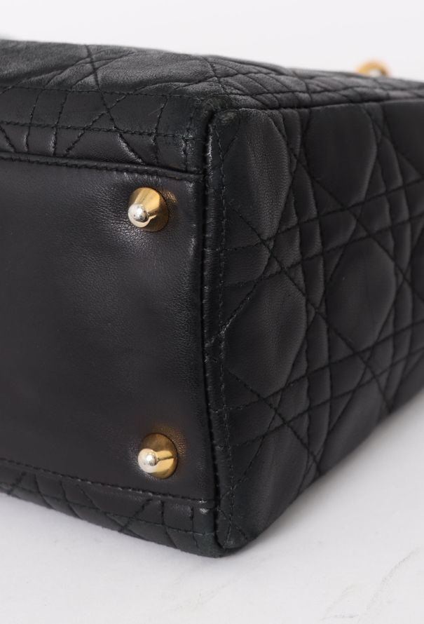 Dior Black Cannage Large Lady Dior - 11