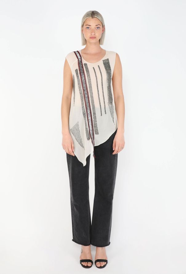 Chloé Embellished Silk Tunic, F/W 2002 - 3