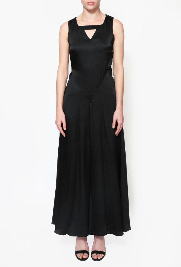 '70s Flared Silk Jumpsuit - 2