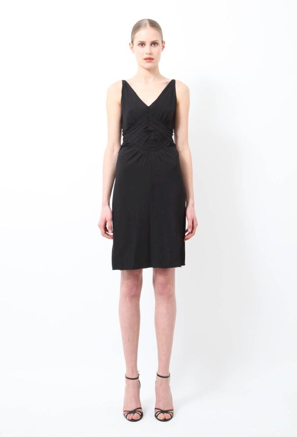 Prada Pleated Crepe Dress - 1