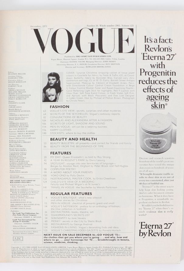 VOGUE UK 1971 Fall/Winter Set David Bailey - 7