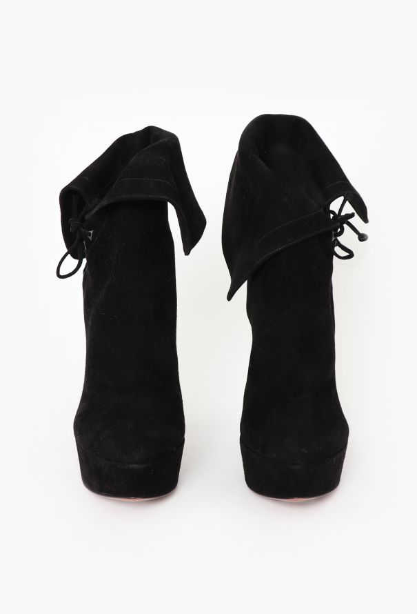 Alaïa F/W 2012 Suede Lace-Up Boots - 4
