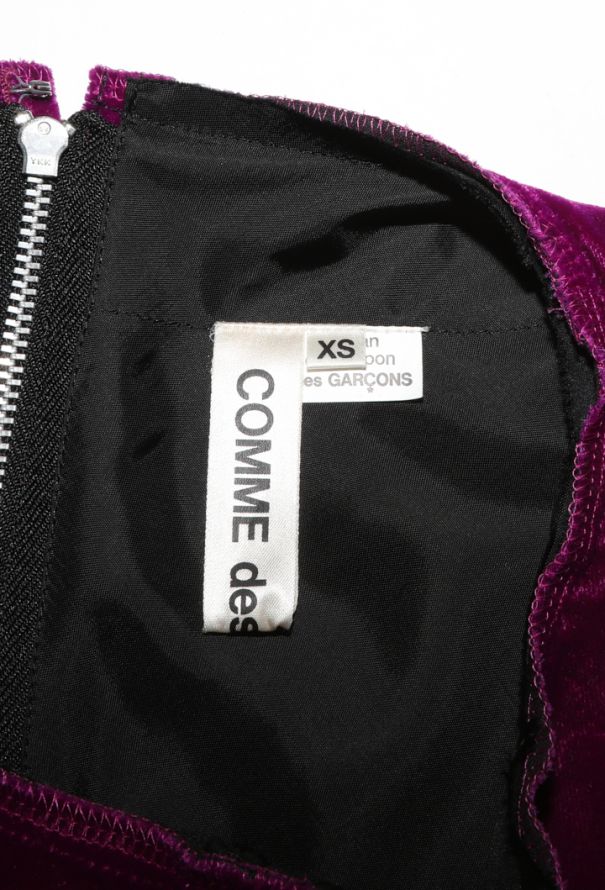 Comme des Garçons Draped Velvet Dress, F/W 2019 - 6