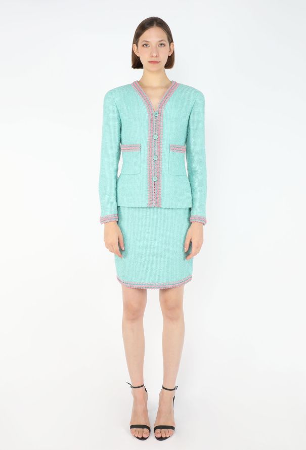 Chanel Braided Trim Tweed Ensemble, S/S 1994 - 1