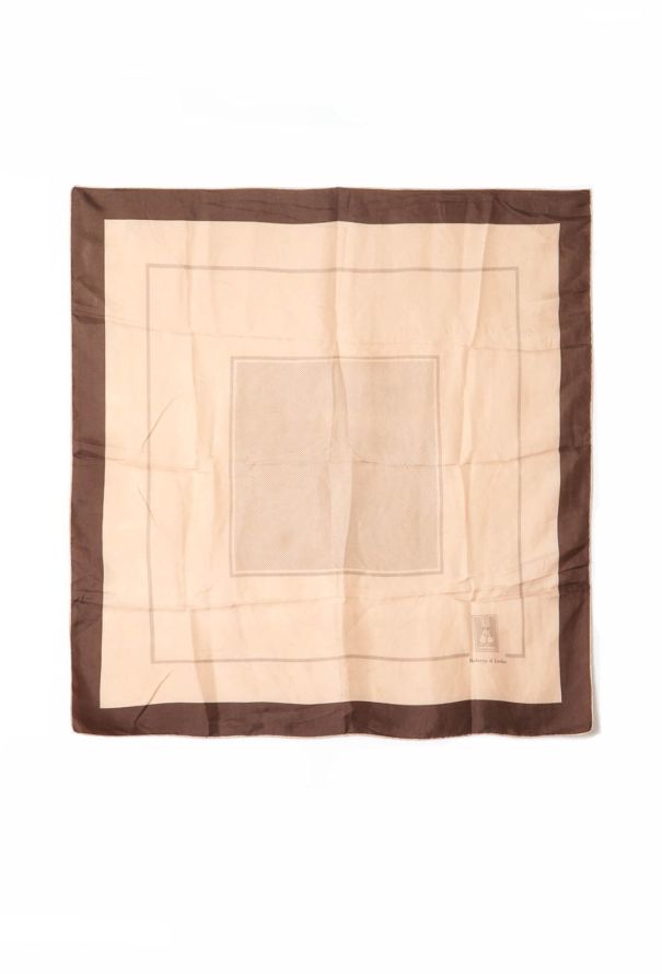 Burberry Vintage Printed Silk Carré - 1