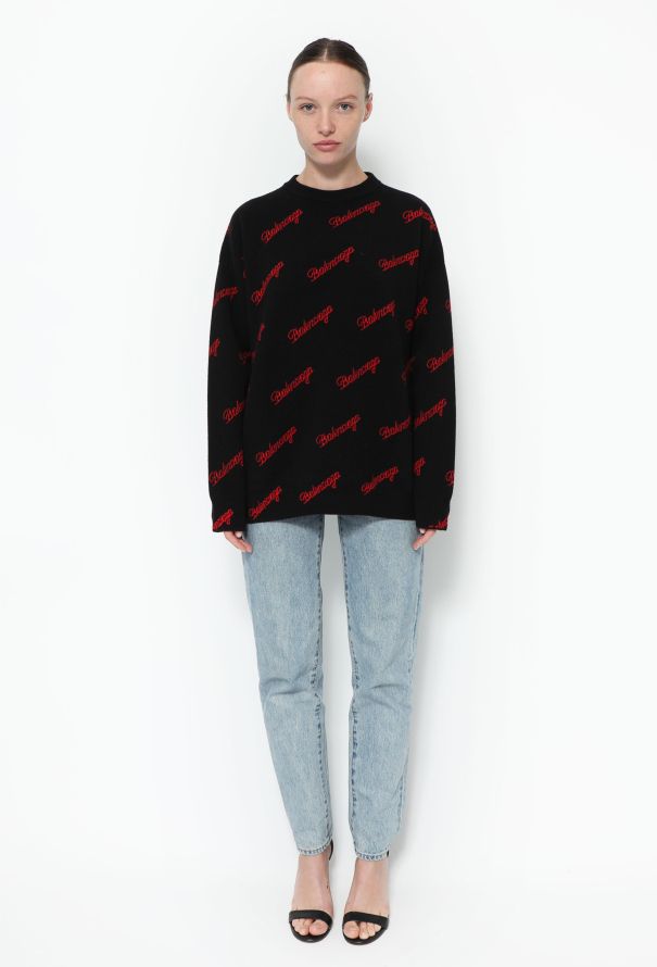 Balenciaga 2021 Wool Logo Sweater - 2