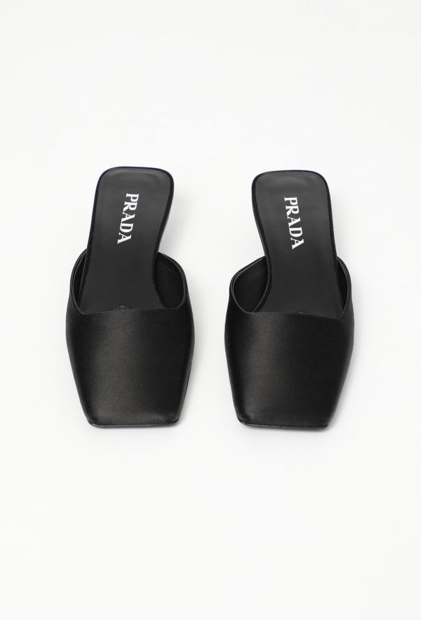 Prada 2024 Patent Satin Mules - 3