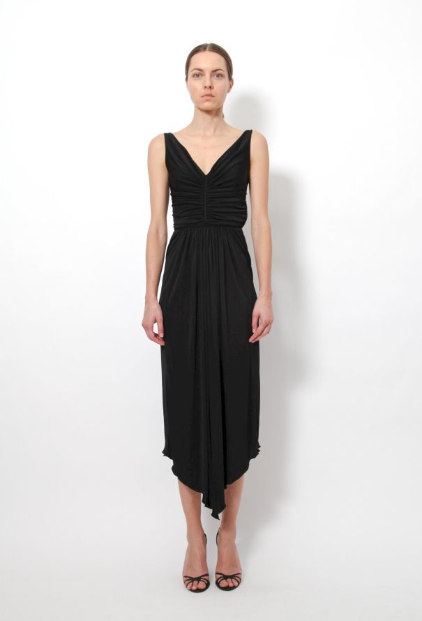 Givenchy V-neck Pleated Dress - 1